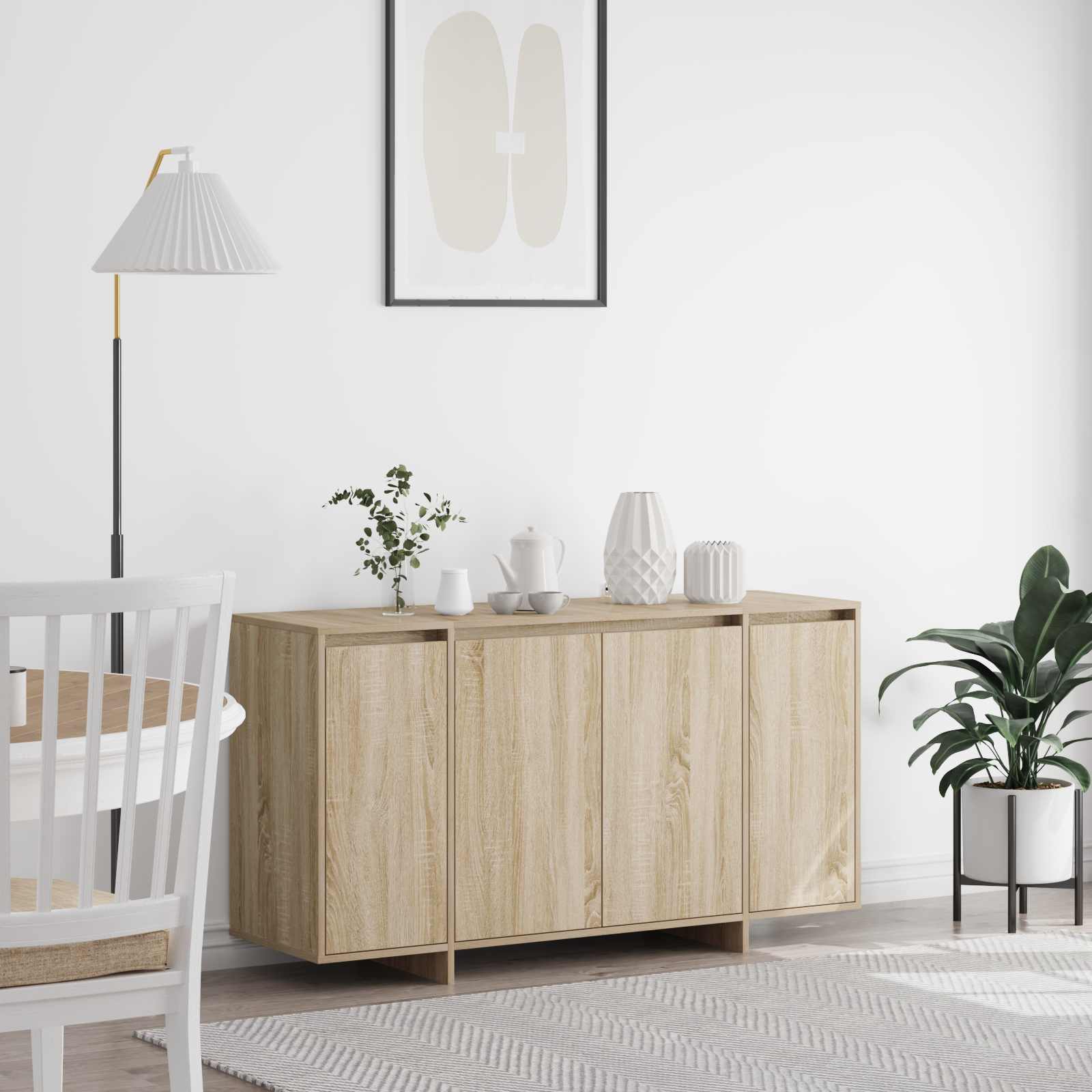 Dressoir Sonoma Eiken 135 x 41 x 75 cm Bewerkt hout