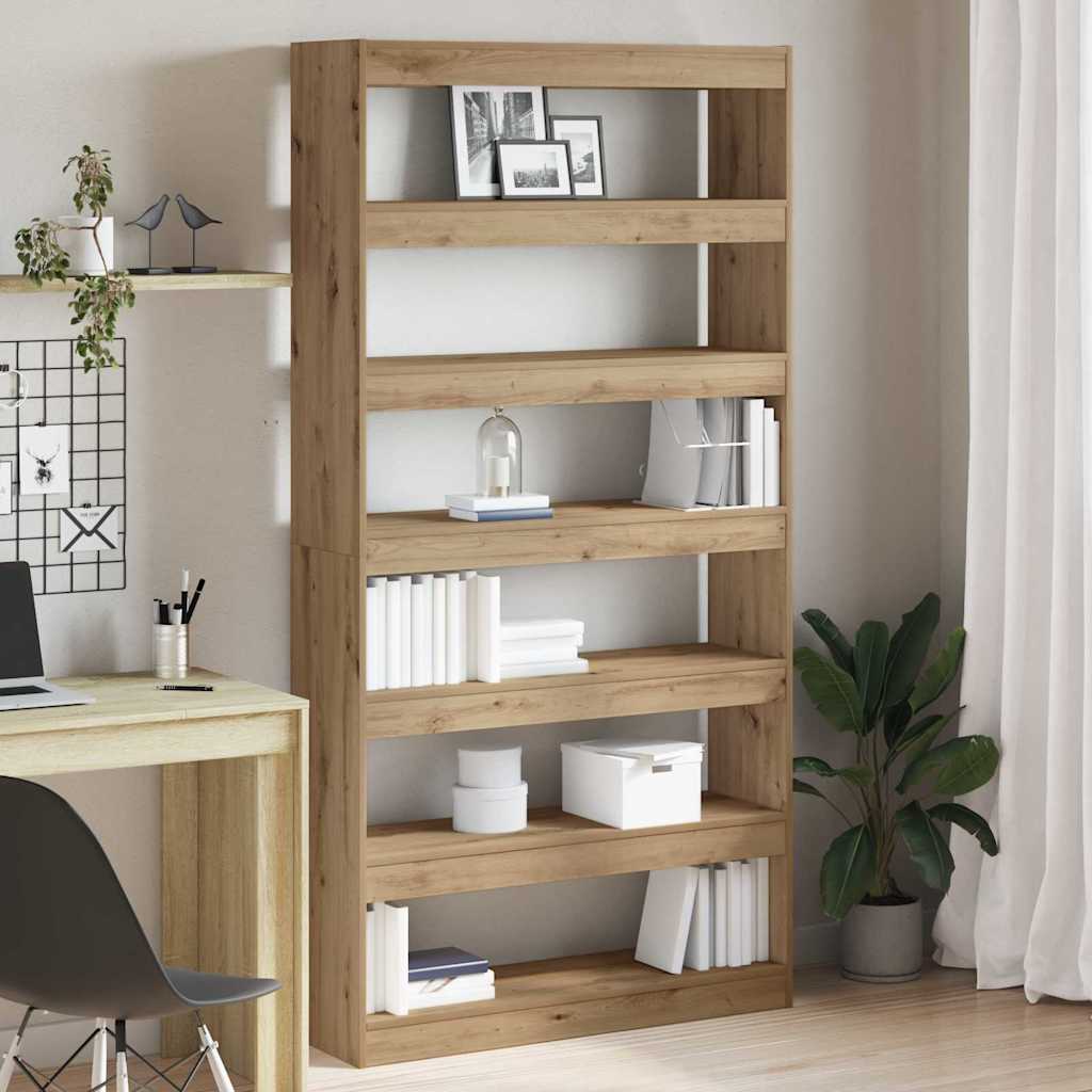 Boekenkast Artisan Eik 100 x 30 x 198 cm Bewerkt hout