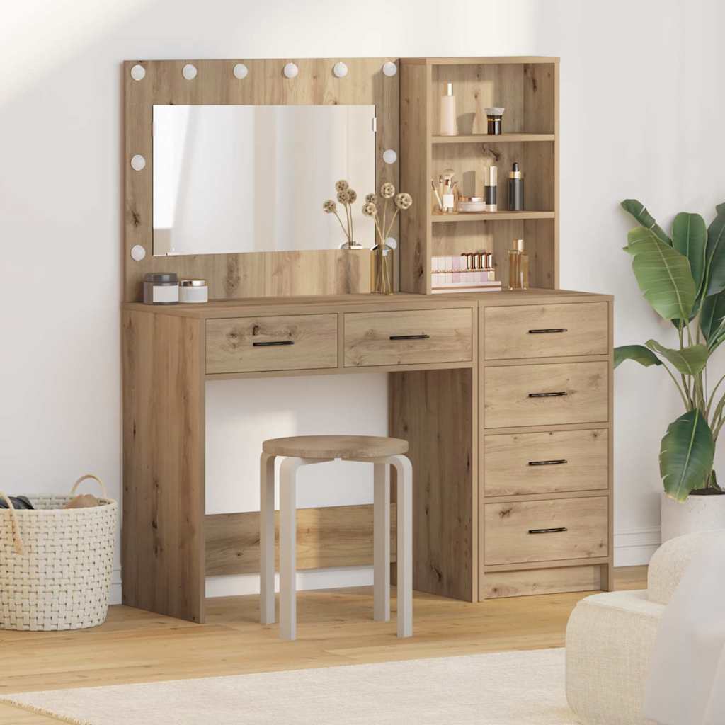 Plafondtafel met lade Bruin 78.5 x 41 x 135 cm Bewerkt hout