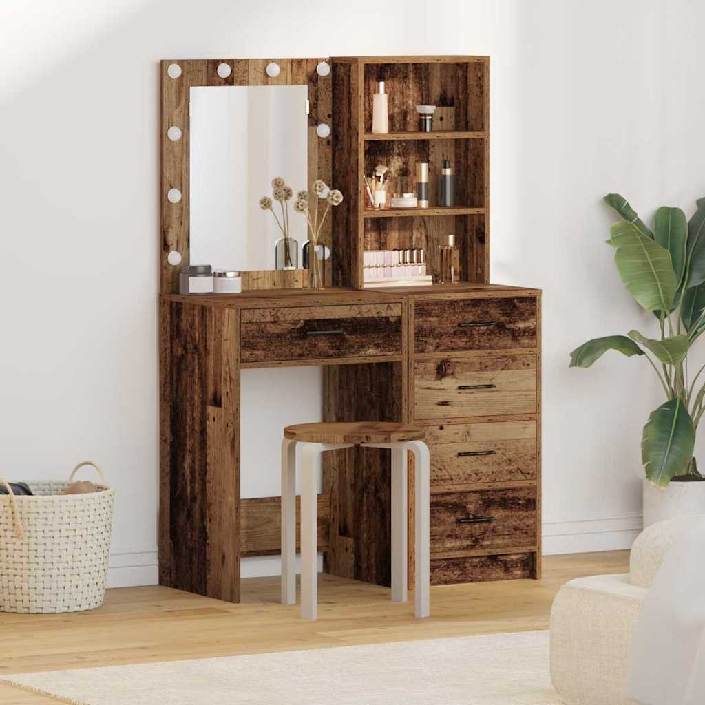 Plafondtafel met lade 2 pcs Bruin 50 x 41 x 135 cm Bewerkt hout
