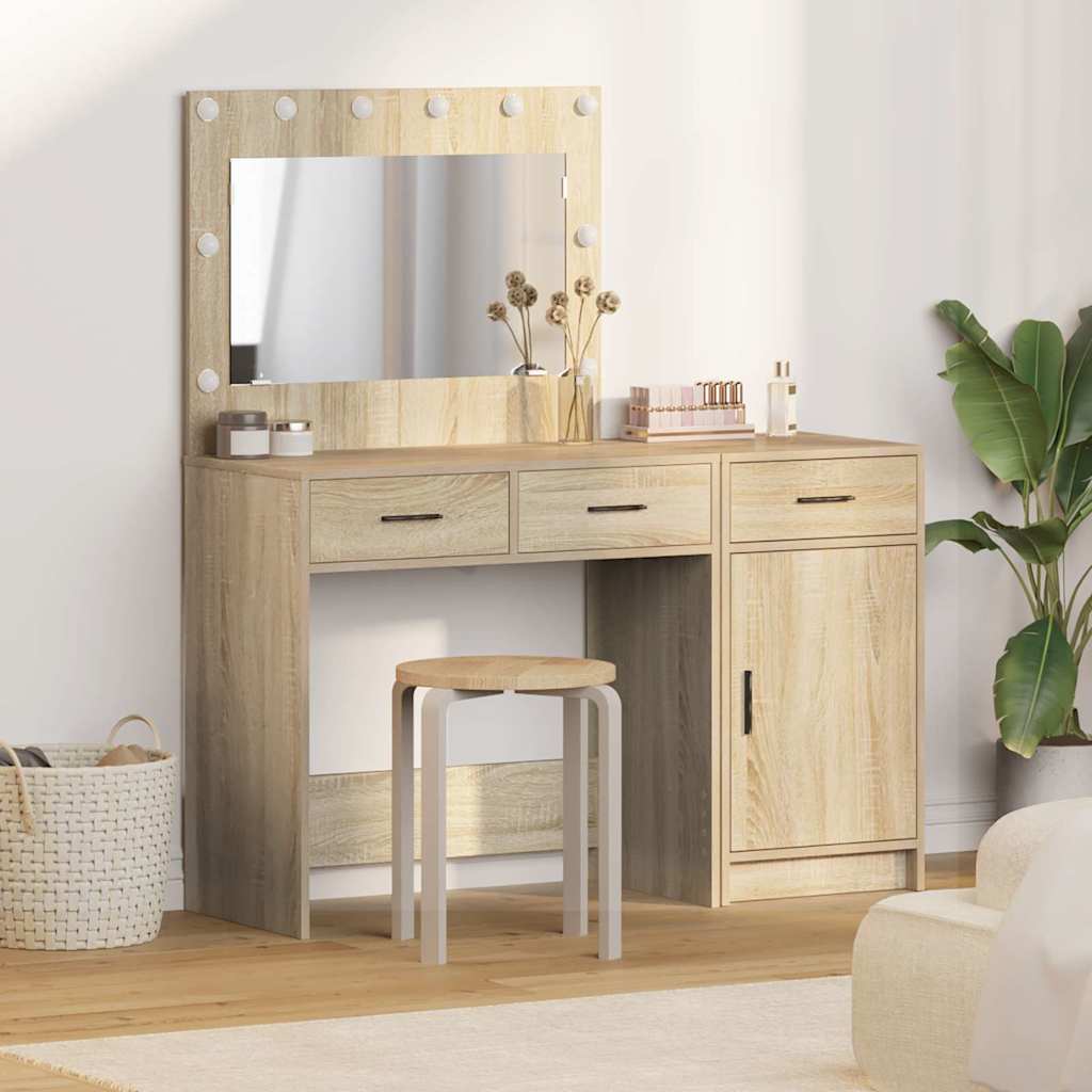 Plafondtafel met spiegellichten 2 pcs Bruin Bewerkt hout