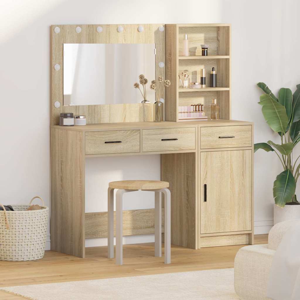 Plafondtafel met spiegellichten 2 pcs Bruin Bewerkt hout