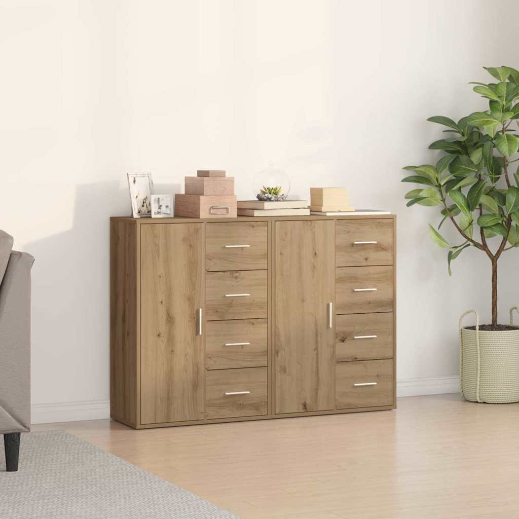 Dressoir 2 pcs Artisan Eiken 60 x 31 x 84 cm Bewerkt hout