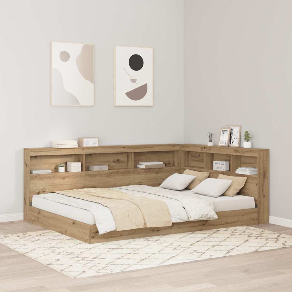 Opberghoofdbord Artisan Eiken Bewerkt hout