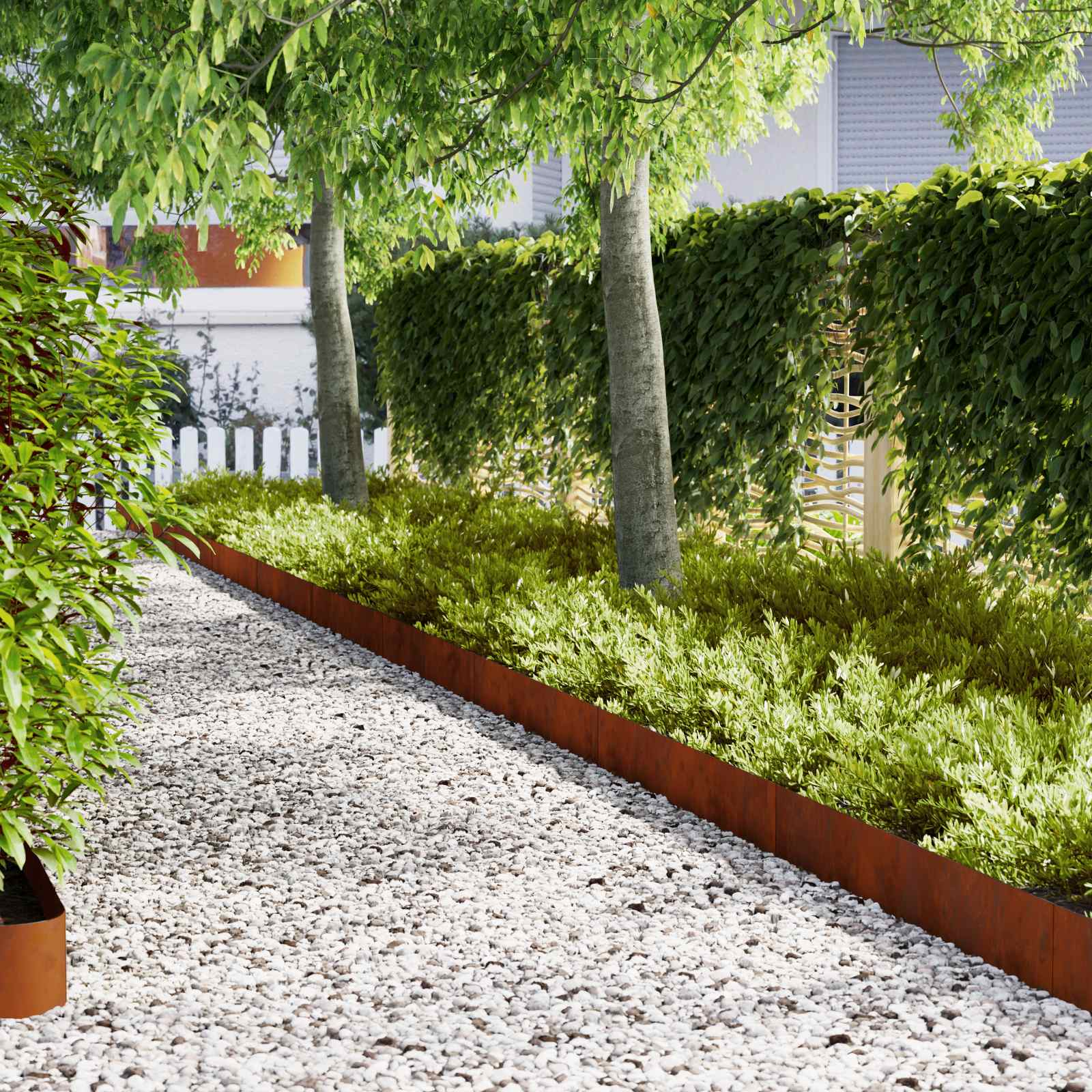 Tuinrand 50 pcs Bruin 100 x 0.05 x 20 cm Cortenstaal – afbeelding 1