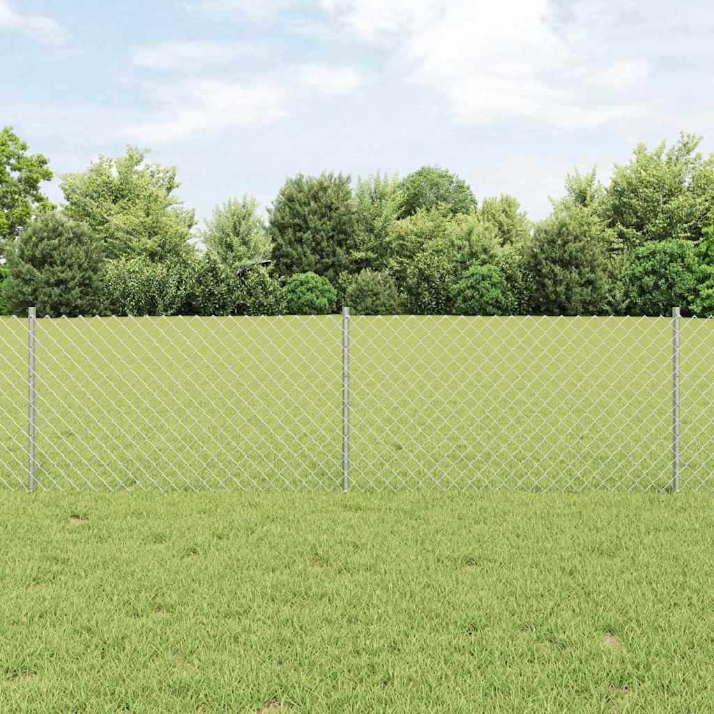 Hek met Paal Zilverkleurig – afbeelding 1