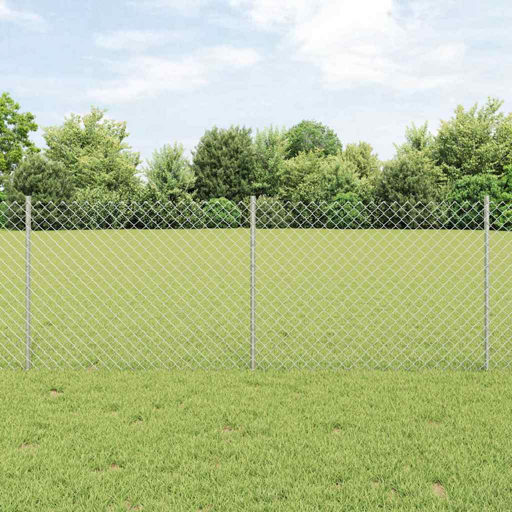 Hek met Paal Zilverkleurig – afbeelding 1