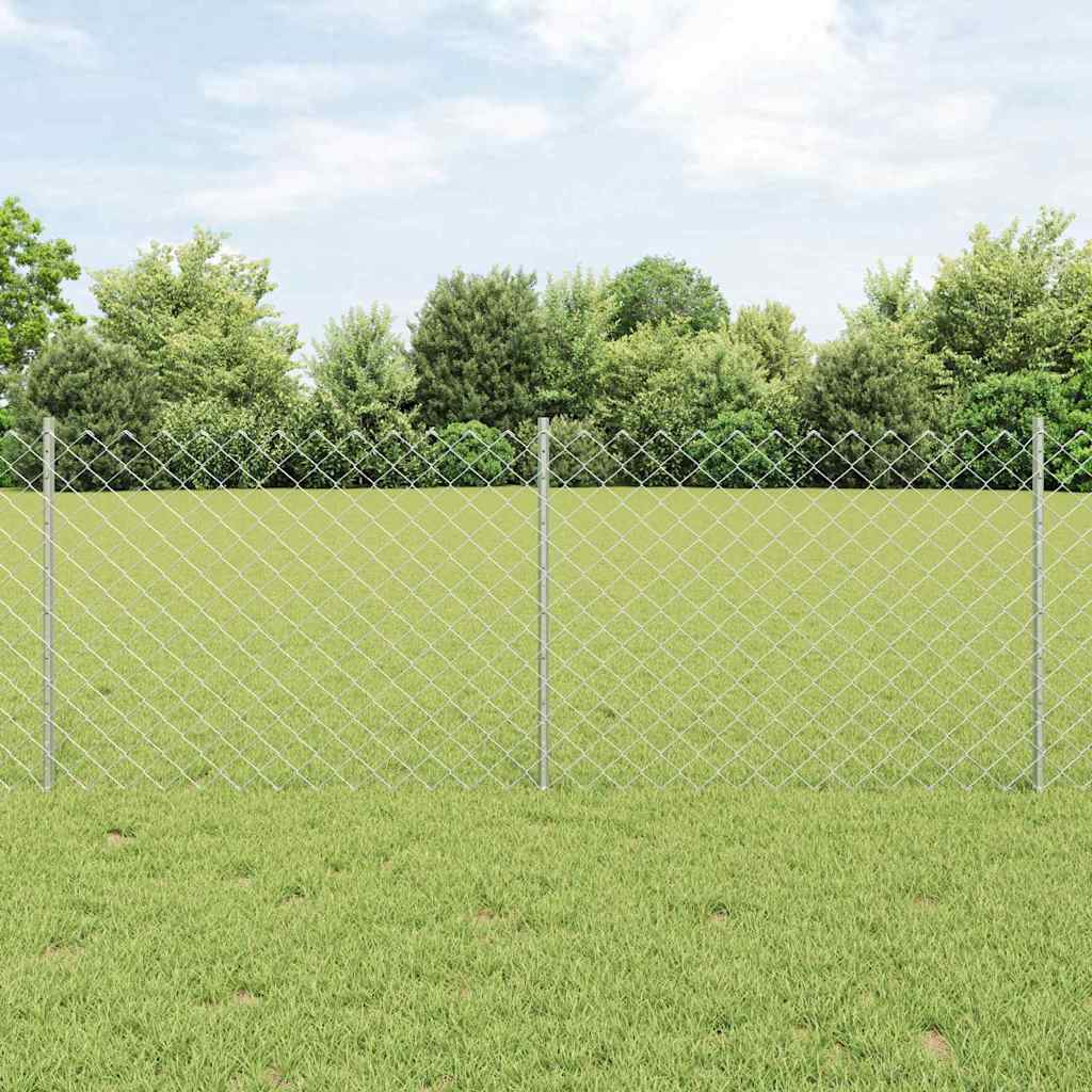 Hek met Paal Zilverkleurig – afbeelding 1