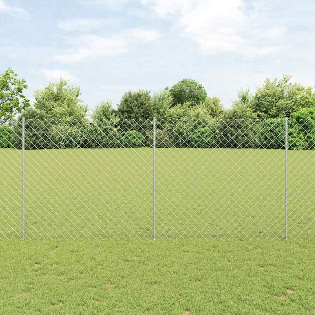 Hek met Paal Zilverkleurig – afbeelding 1