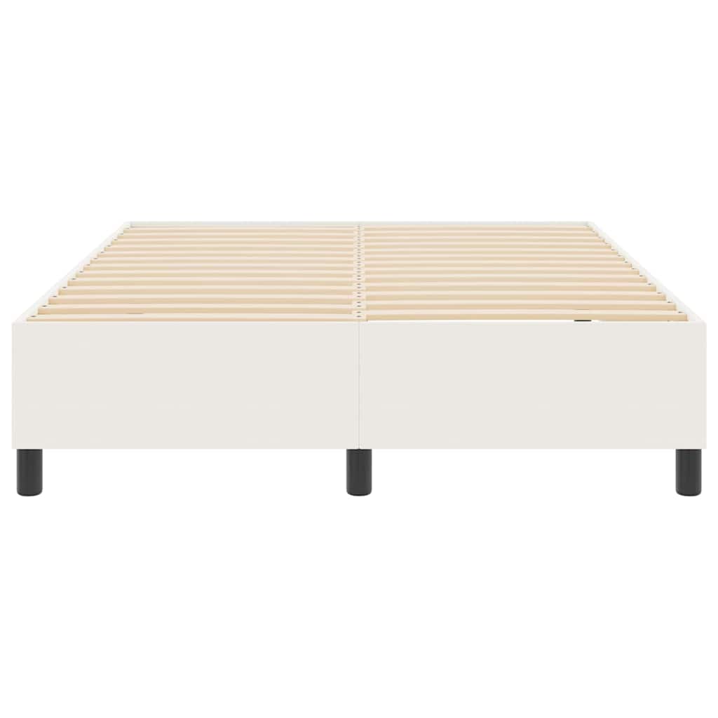 Platform bedframe Crème 140 x 190 cm Katoen Stof – afbeelding 5