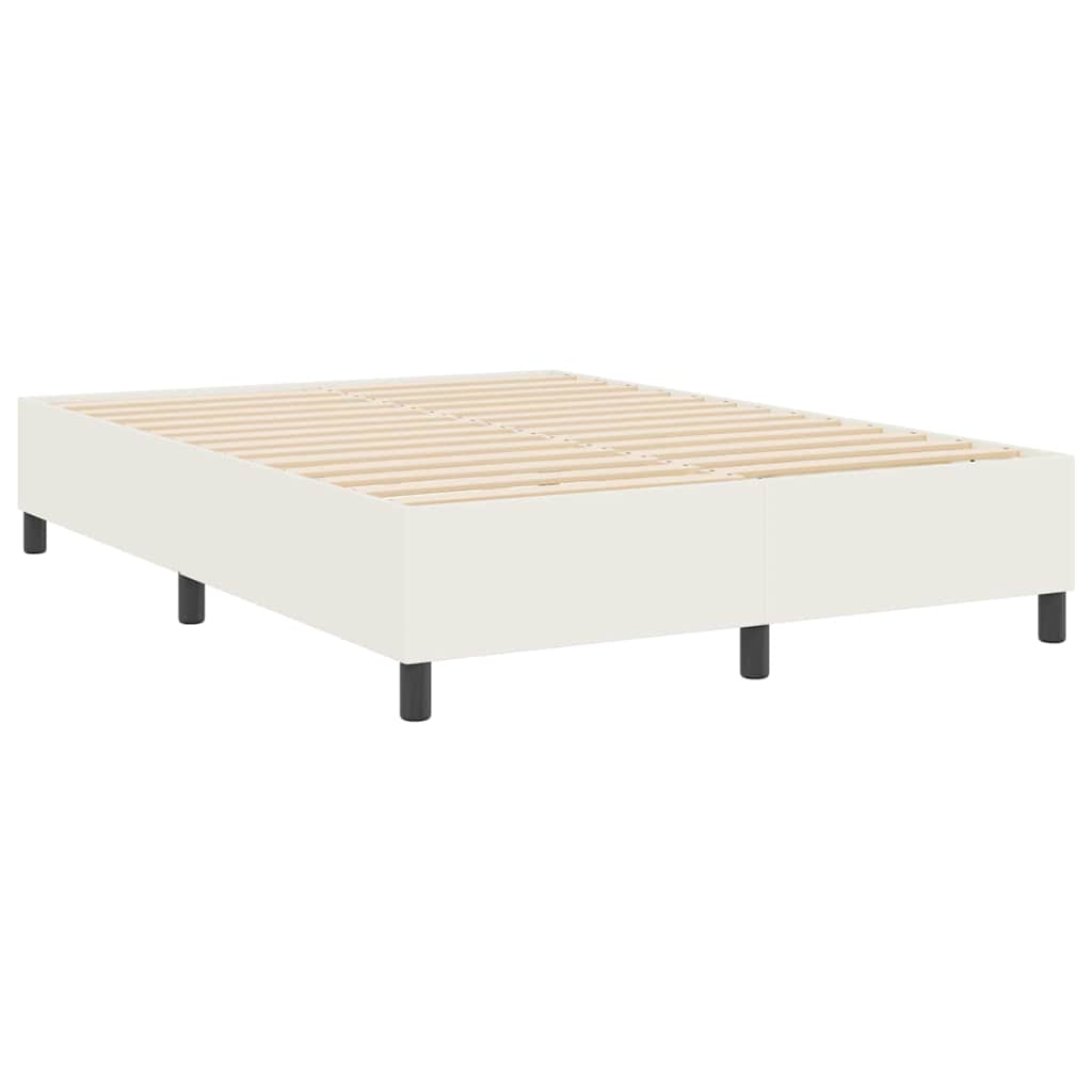 Platform bedframe Crème 140 x 190 cm Katoen Stof – afbeelding 7