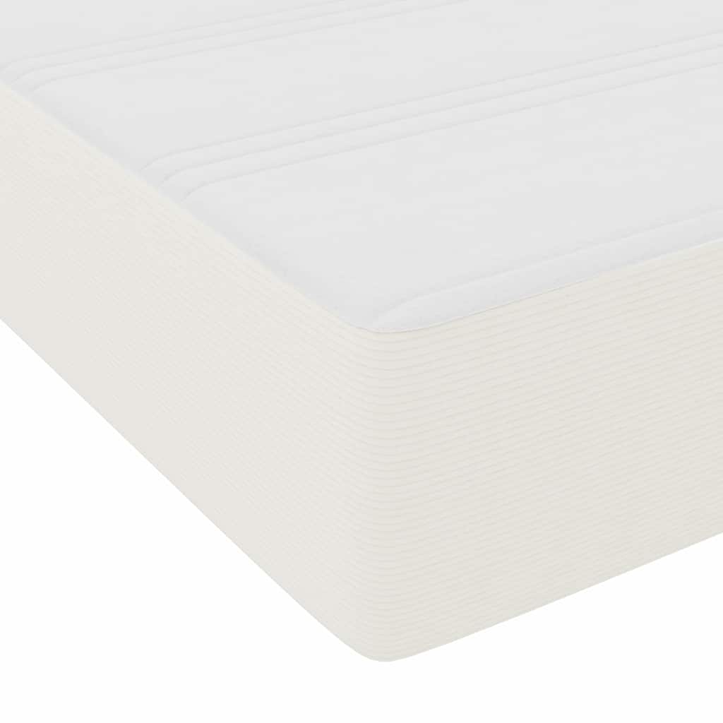 Boxspringbed Crème en Wit 140 x 190 cm Katoen Stof – afbeelding 10