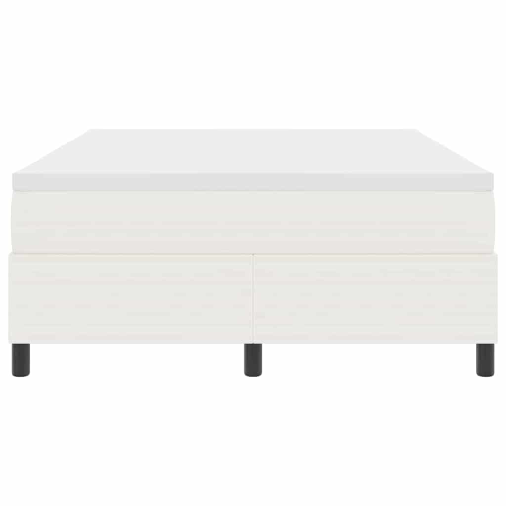 Boxspringbed Crème en Wit 140 x 190 cm Katoen Stof – afbeelding 6