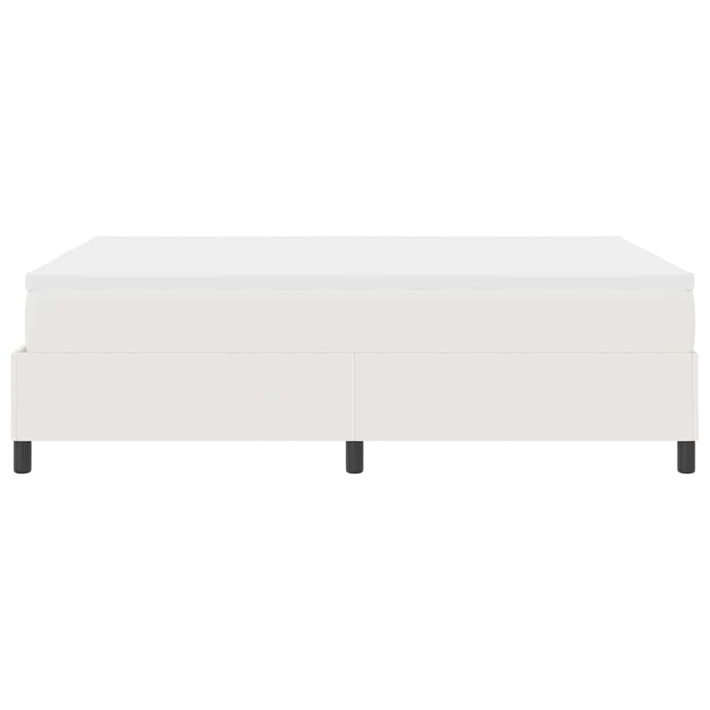 Boxspringbed Crème en Wit 140 x 190 cm Katoen Stof – afbeelding 7
