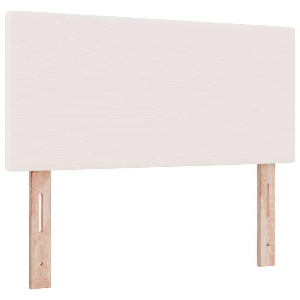 Boxspringbed Crème en Wit 120 x 190 cm Katoen Stof – afbeelding 6