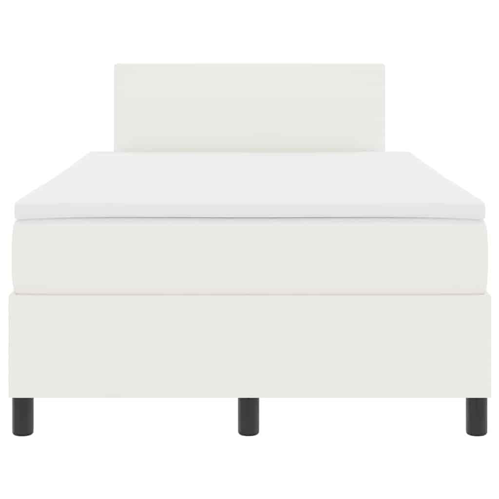 Boxspringbed Crème en Wit 120 x 190 cm Katoen Stof – afbeelding 7