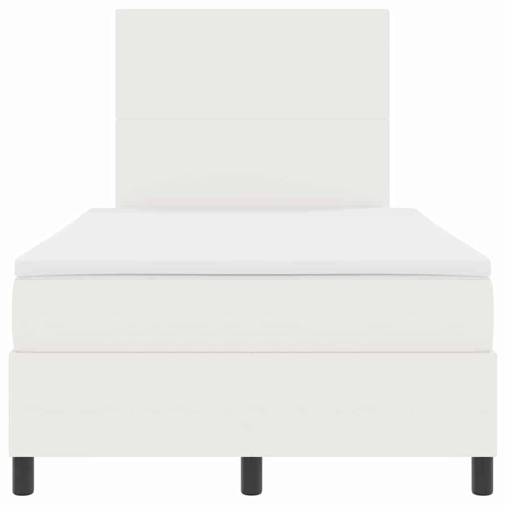 Boxspringbed Crème en Wit 120 x 200 cm Katoen Stof – afbeelding 7