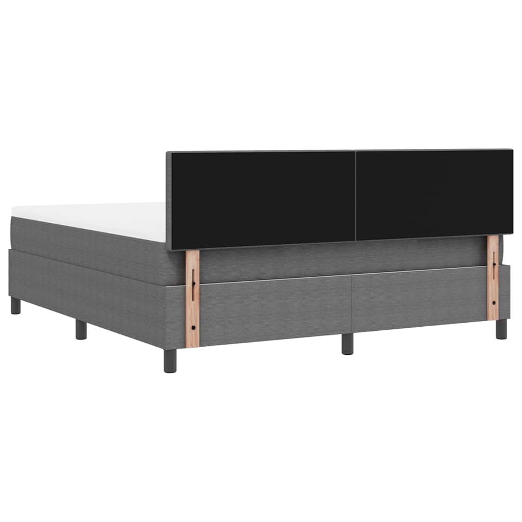 LED Box Spring Bed Lichtgrijs en wit. 180 x 200 cm Katoen Stof – afbeelding 10