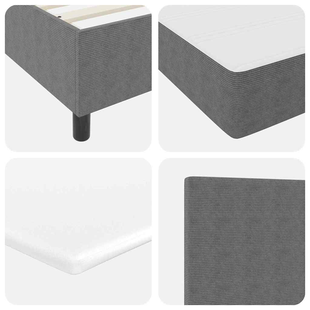 LED Box Spring Bed Lichtgrijs en wit. 180 x 200 cm Katoen Stof – afbeelding 11