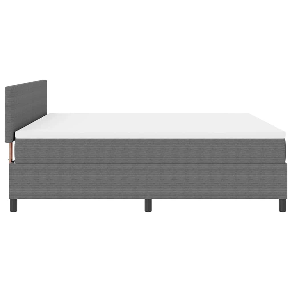 LED Box Spring Bed Lichtgrijs en wit. 180 x 200 cm Katoen Stof – afbeelding 9