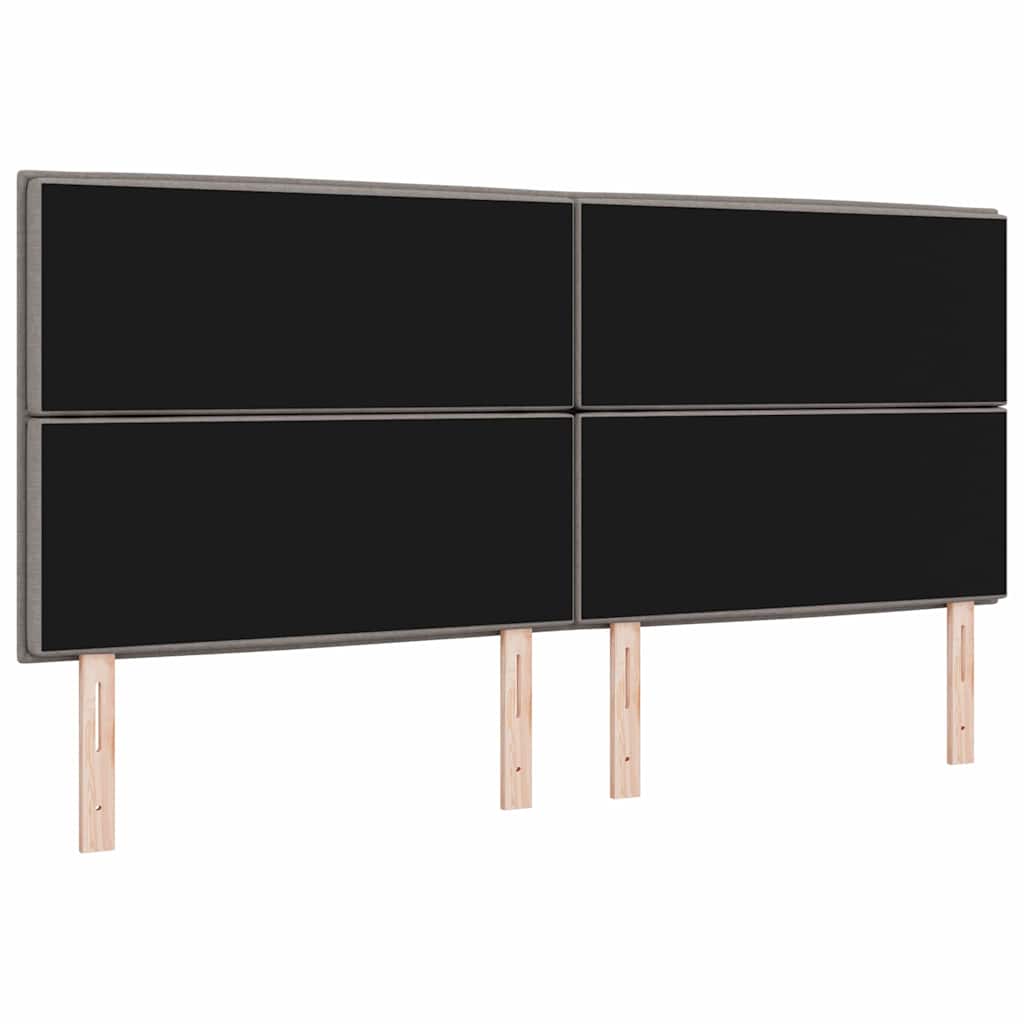 Hoofdbord Taupe 200 cm Stof – afbeelding 6