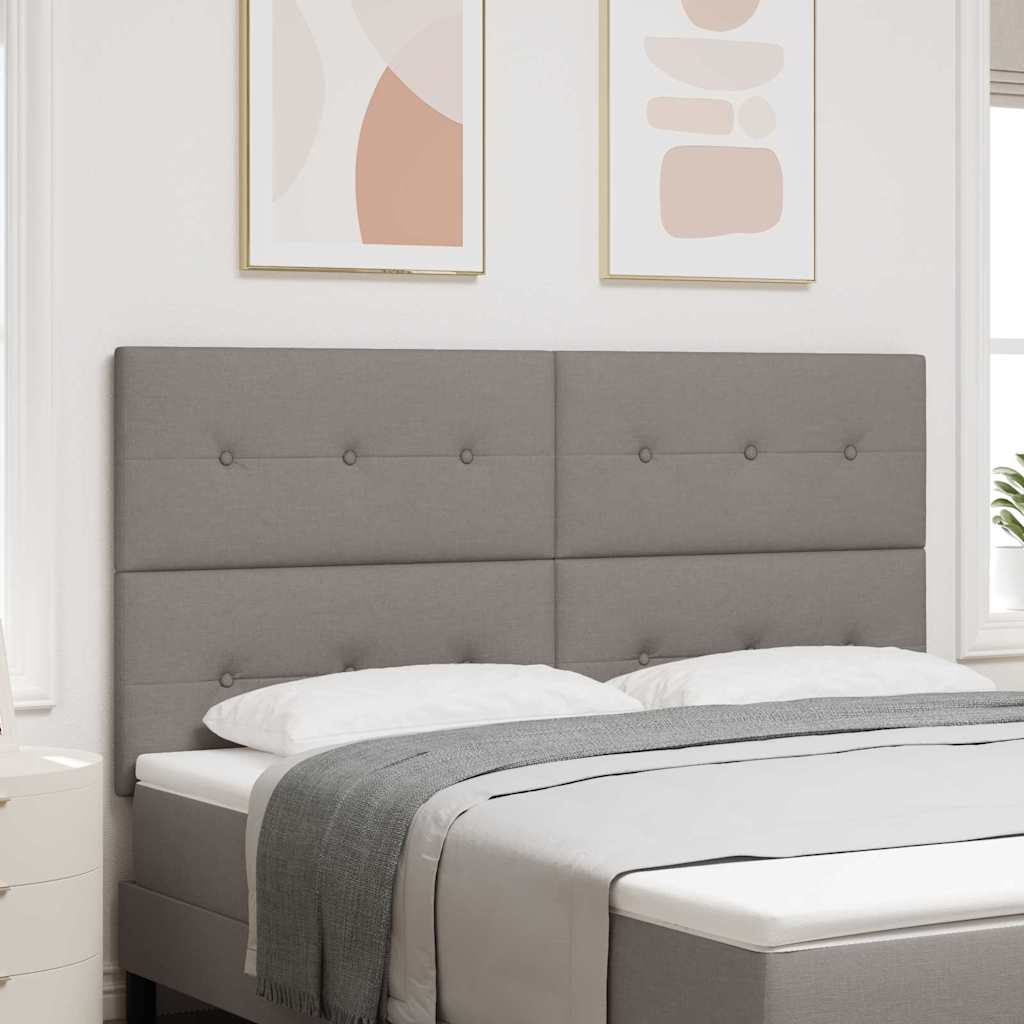 in hoogte verstelbaar hoofdbord Taupe 180 cm Stof