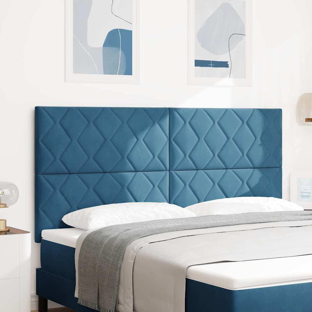 Hoofdbord Donkerblauw 180 cm Fluweel