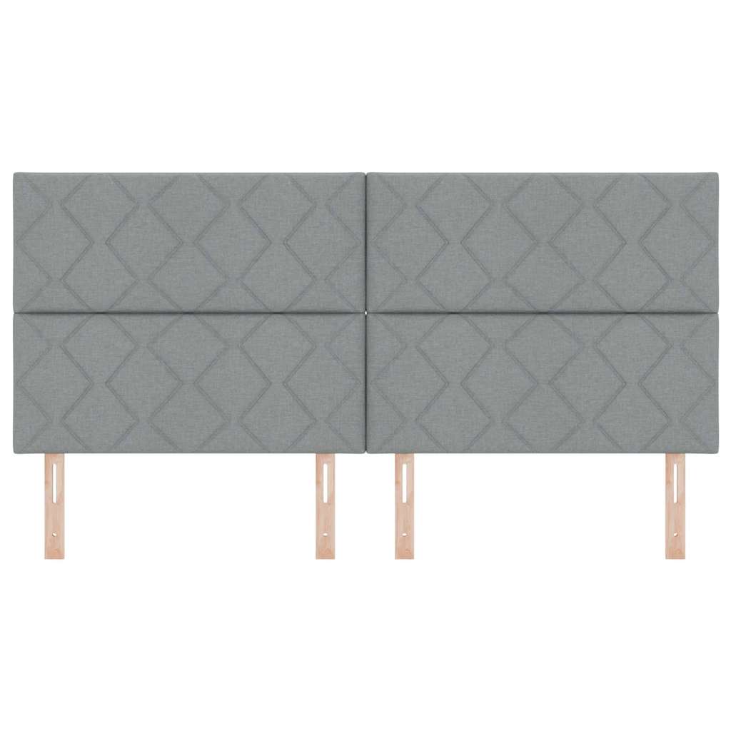 Hoofdbord Lichtgrijs 200 cm Stof – afbeelding 4