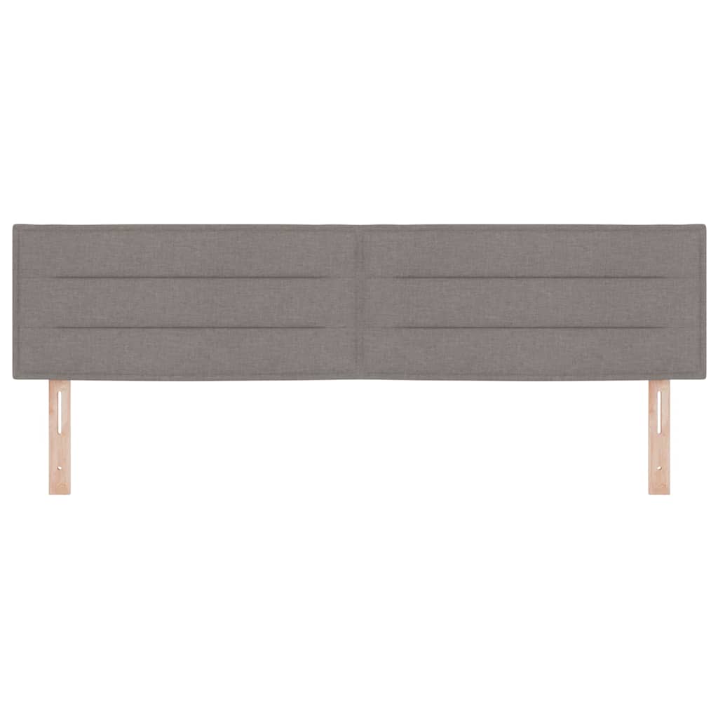 LED Hoofdbord met LED-stripverlichting Taupe 180 cm Stof – afbeelding 5