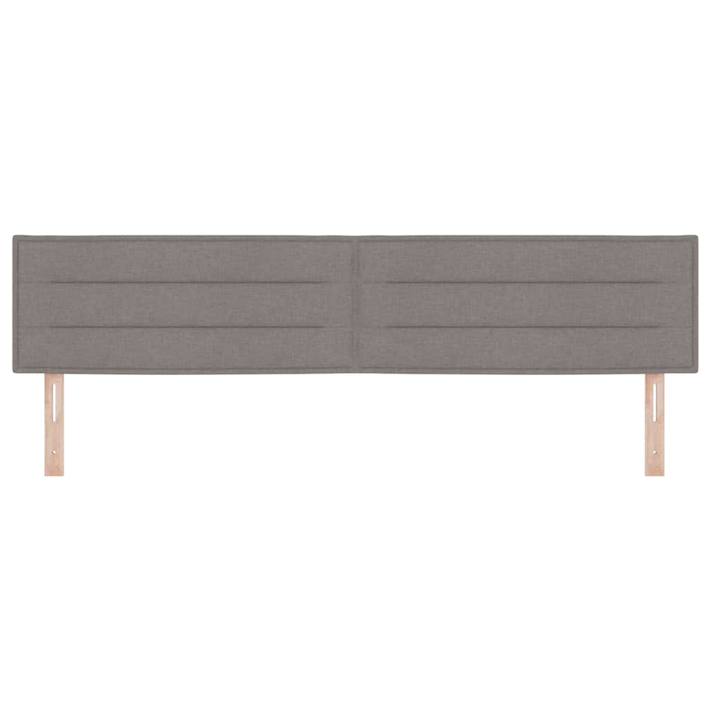 LED Hoofdbord met LED-stripverlichting Taupe 200 cm Stof – afbeelding 5