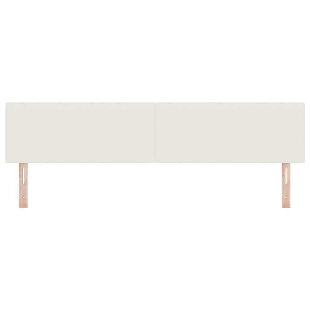 LED Hoofdbord met LED-stripverlichting Crème 200 cm Katoen Stof – afbeelding 5