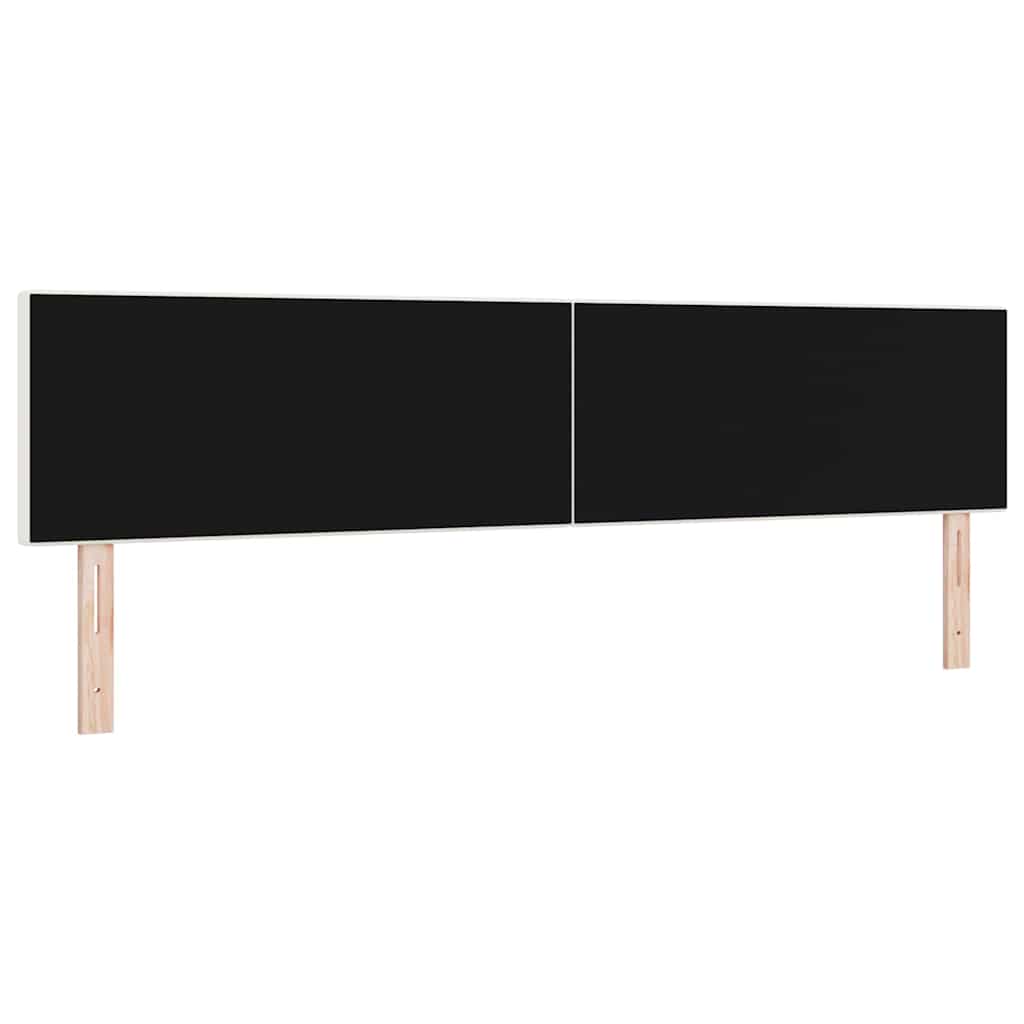 LED Hoofdbord met LED-stripverlichting Crème 200 cm Katoen Stof – afbeelding 7