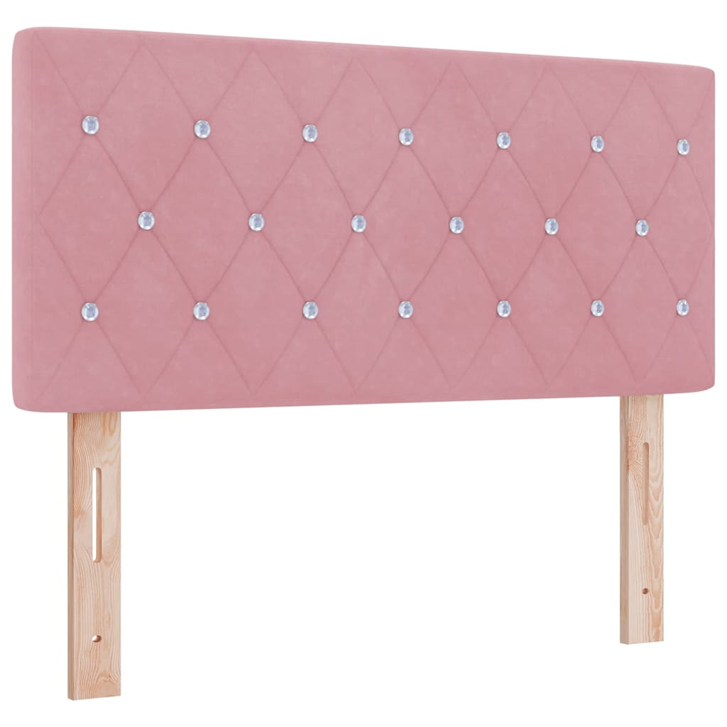 LED Hoofdbord met LED-stripverlichting Roze 90 cm Fluweel – afbeelding 2