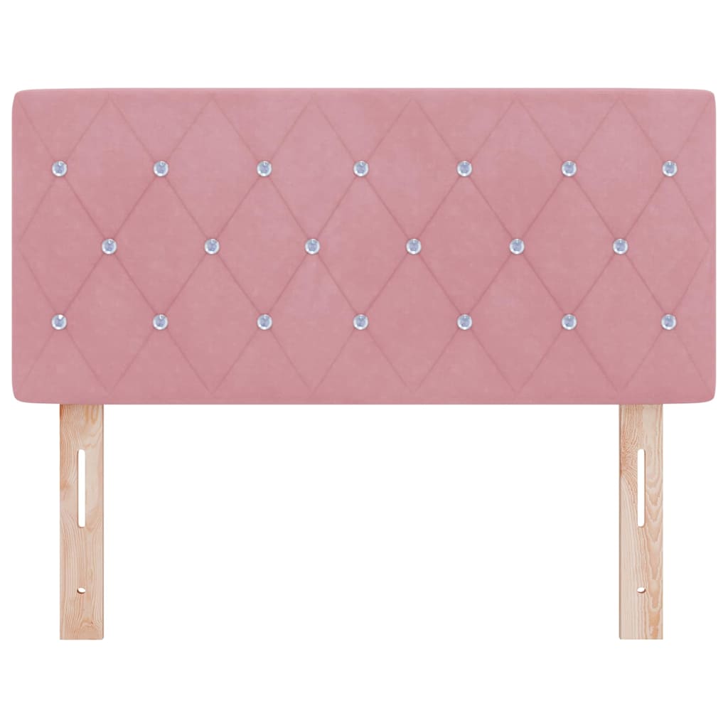 LED Hoofdbord met LED-stripverlichting Roze 90 cm Fluweel – afbeelding 5