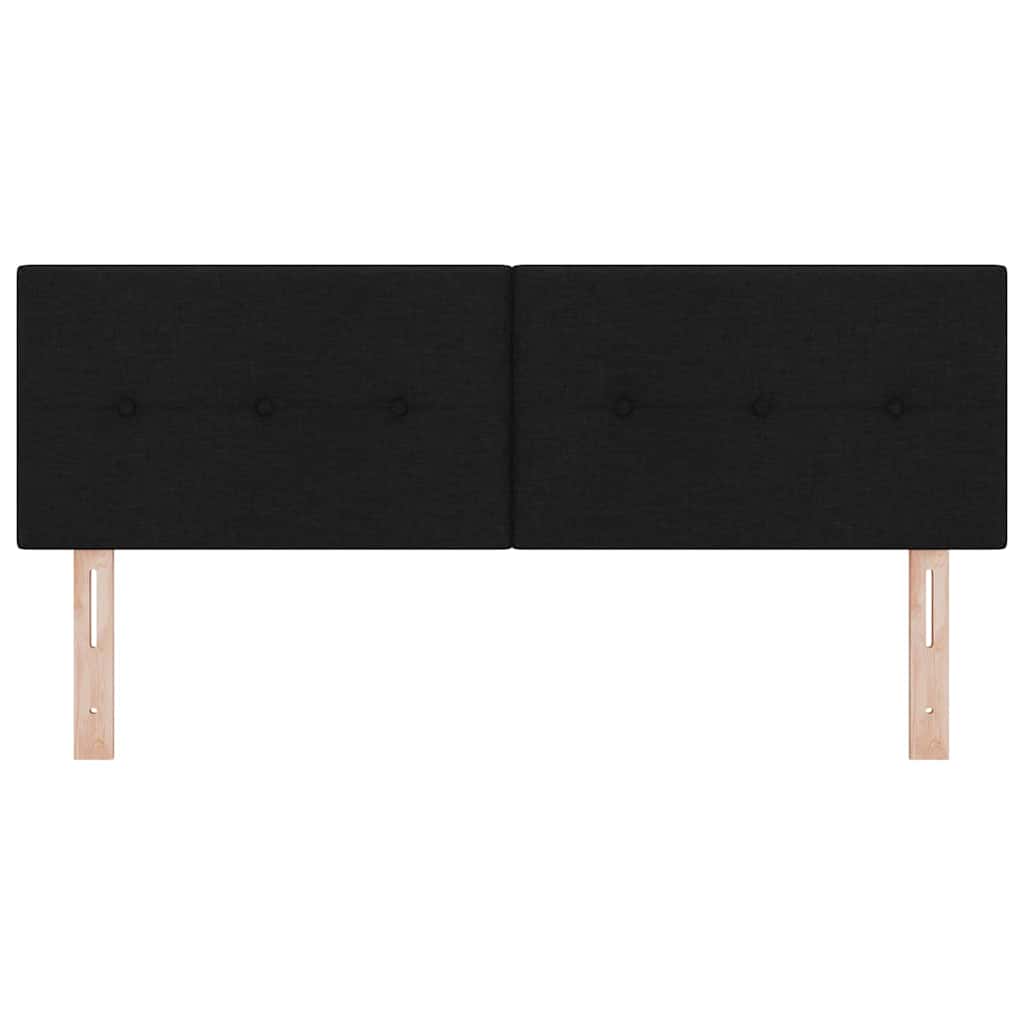 LED Hoofdbord met LED-stripverlichting Zwart 144 cm Stof – afbeelding 5