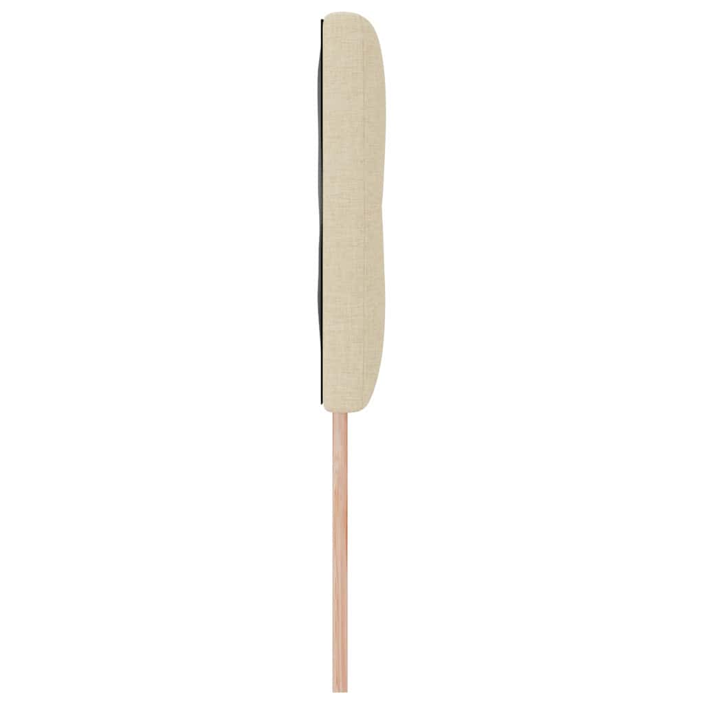 LED Hoofdbord met LED-stripverlichting Crème 160 cm Stof – afbeelding 6