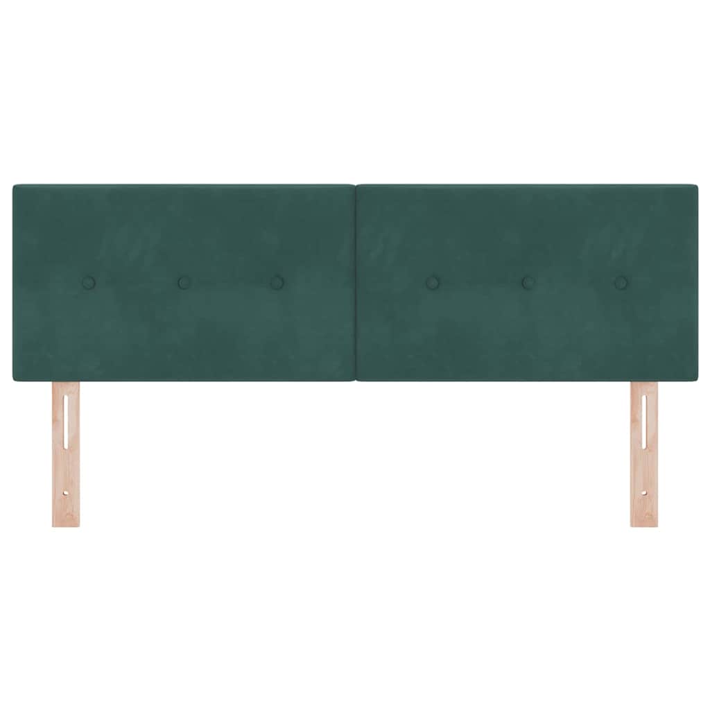 LED Hoofdbord met LED-stripverlichting Groen 160 cm Fluweel – afbeelding 5