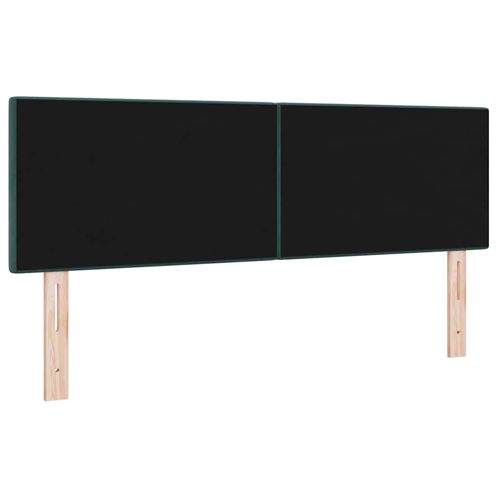 LED Hoofdbord met LED-stripverlichting Groen 160 cm Fluweel – afbeelding 7