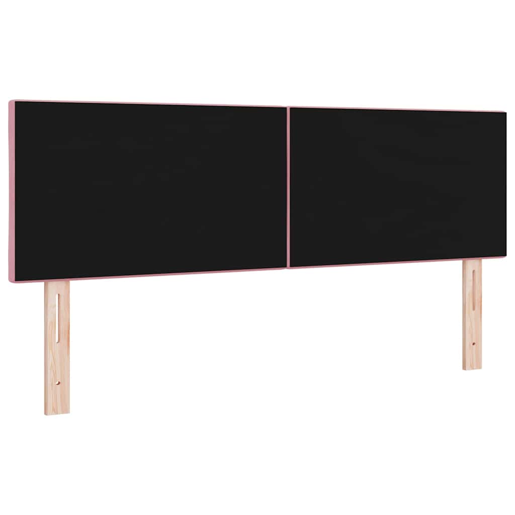 LED Hoofdbord Roze 160 cm Fluweel – afbeelding 7