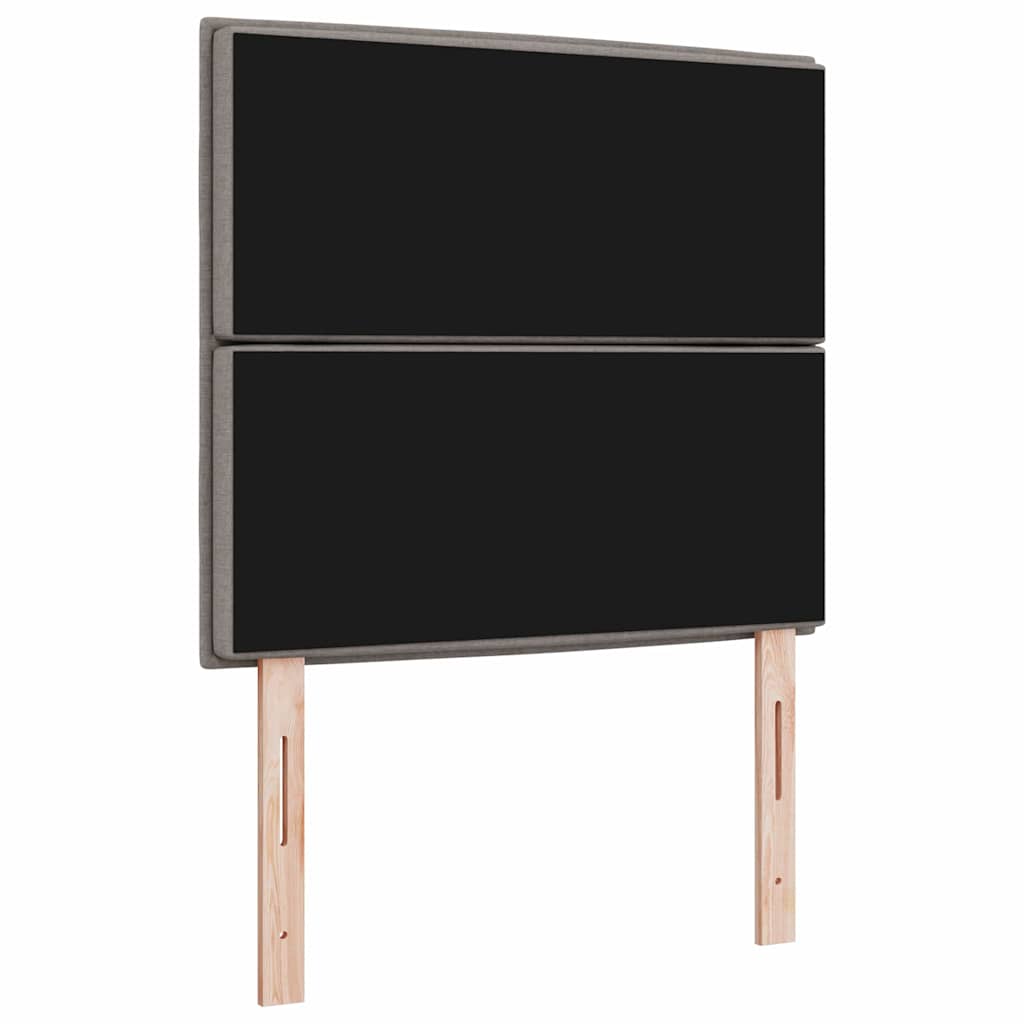 LED Hoofdbord met LED-stripverlichting Taupe 100 cm Stof – afbeelding 7