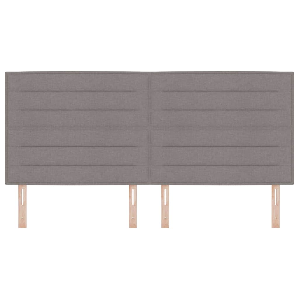 LED Hoofdbord met LED-stripverlichting Taupe 200 cm Stof – afbeelding 5