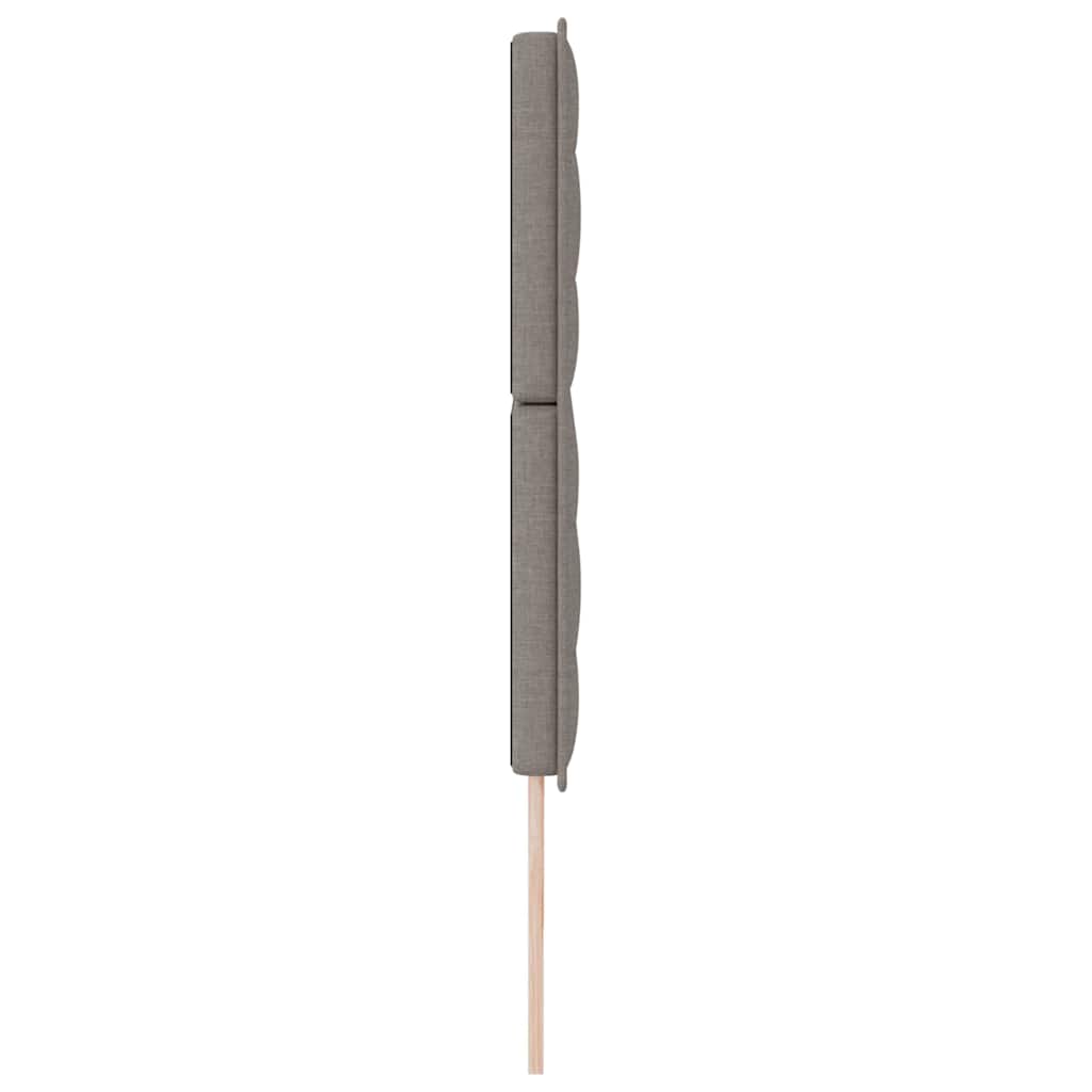 LED Hoofdbord met LED-stripverlichting Taupe 200 cm Stof – afbeelding 6