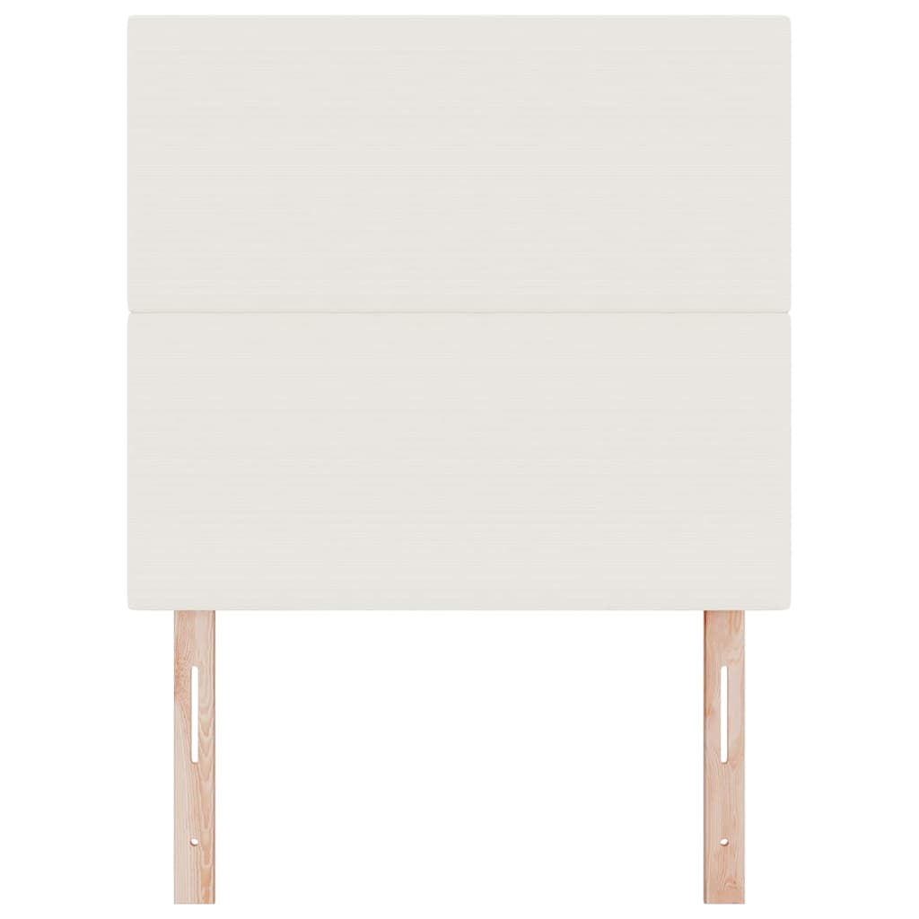 LED Hoofdbord met LED-stripverlichting Crème 100 cm Katoen Stof – afbeelding 5