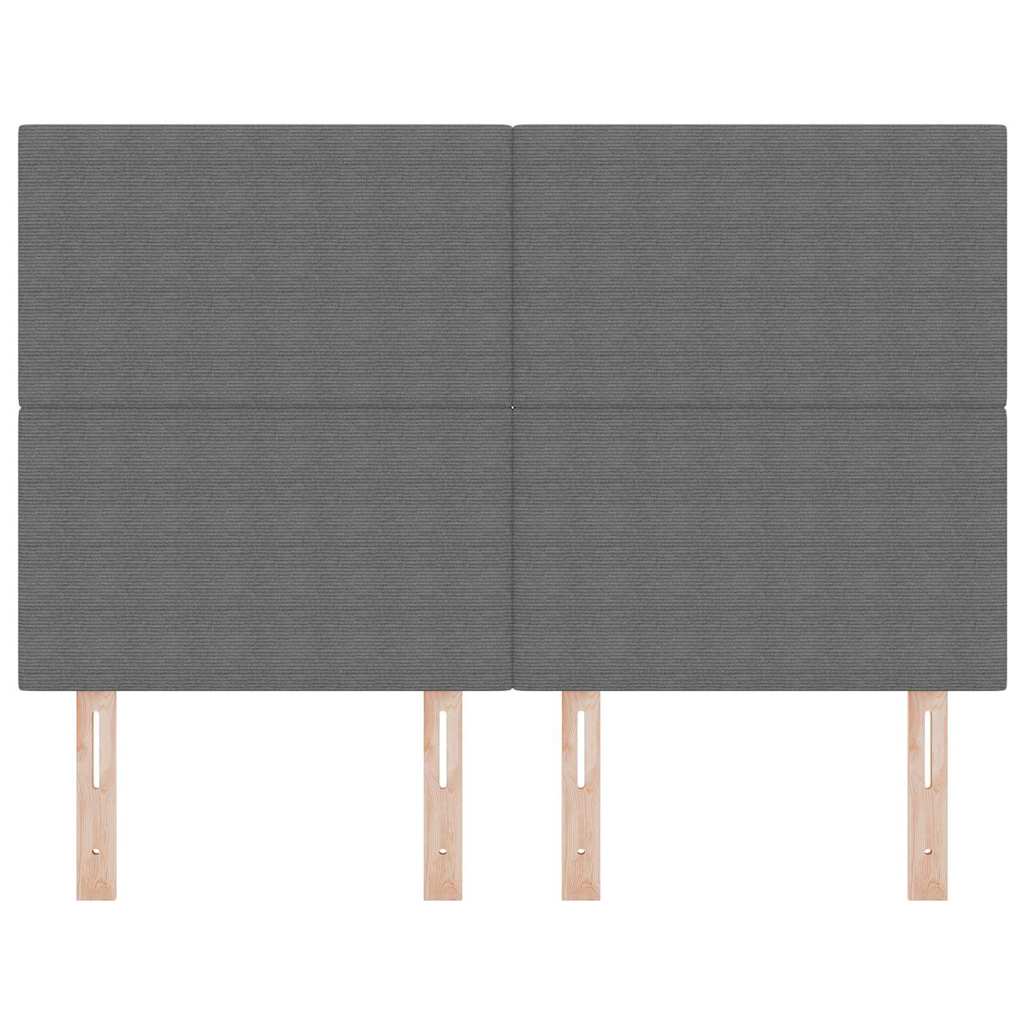 LED Hoofdbord met hoofdeinde Lichtgrijs 144 cm Katoen Stof – afbeelding 5
