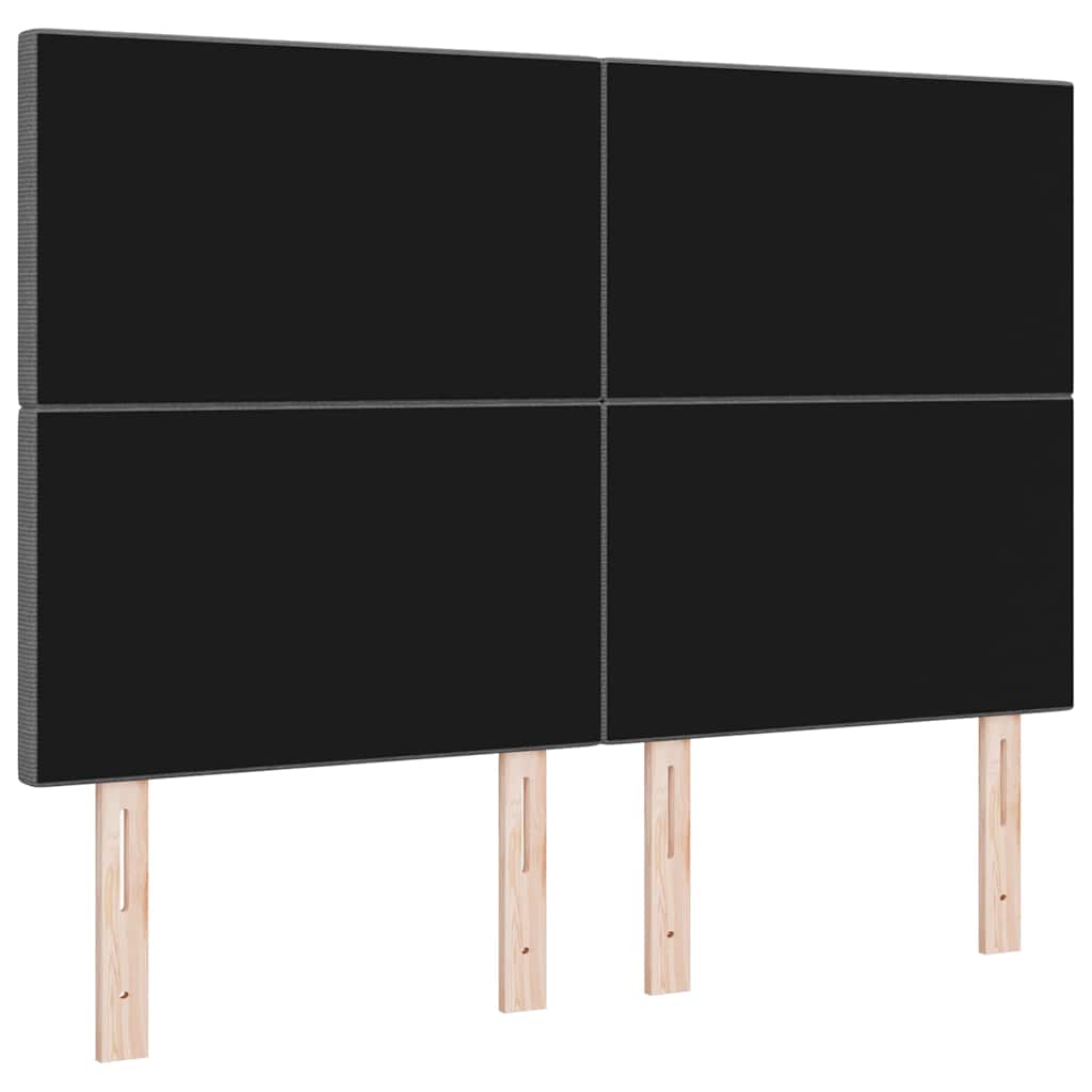 LED Hoofdbord met hoofdeinde Lichtgrijs 144 cm Katoen Stof – afbeelding 7