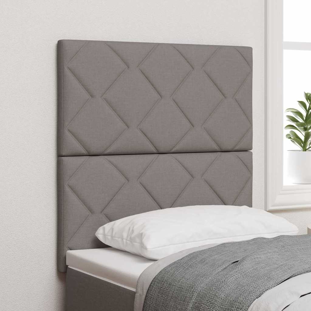 LED Hoofdbord Taupe 80 cm Stof