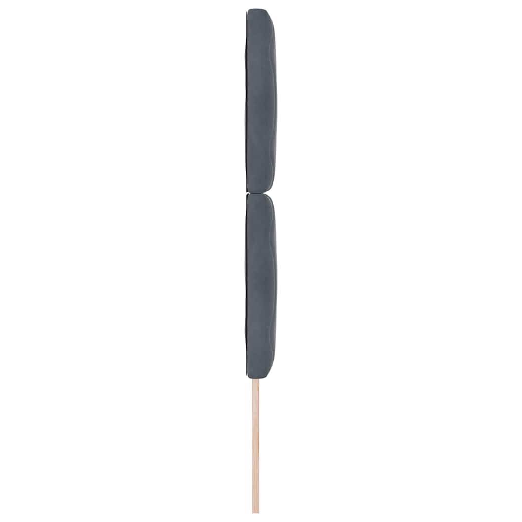 LED Hoofdbord Donkergrijs 80 cm Fluweel – afbeelding 6