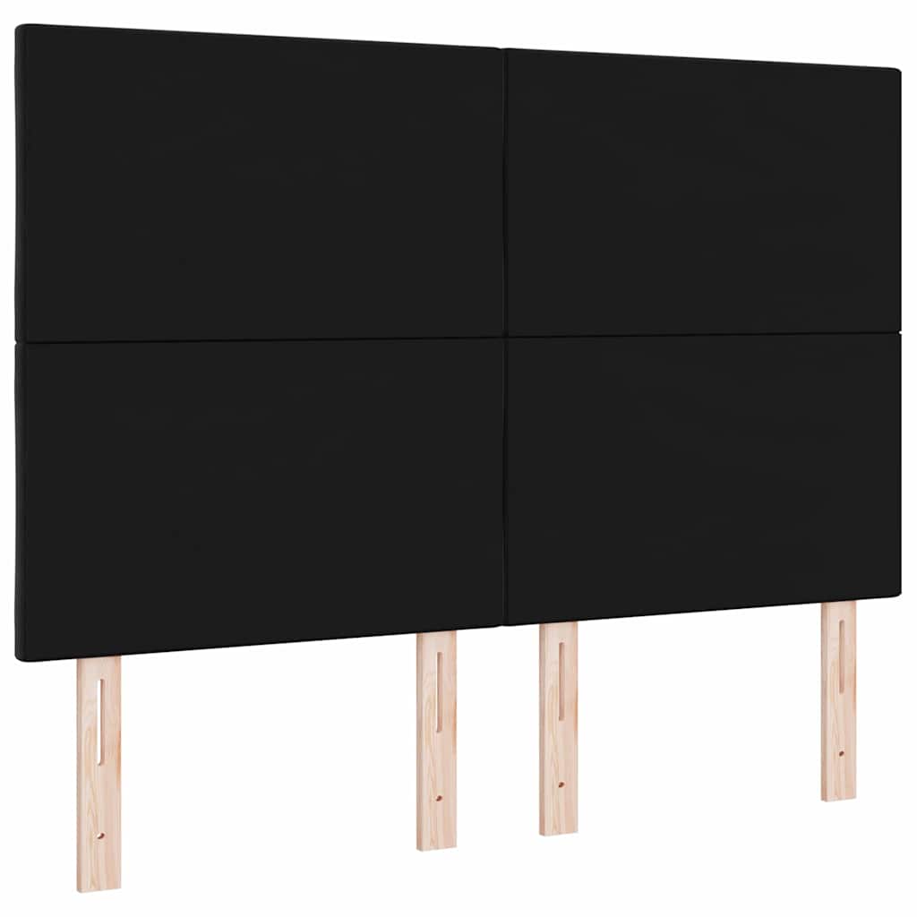 LED Hoofdbord Zwart 144 cm Fluweel – afbeelding 7
