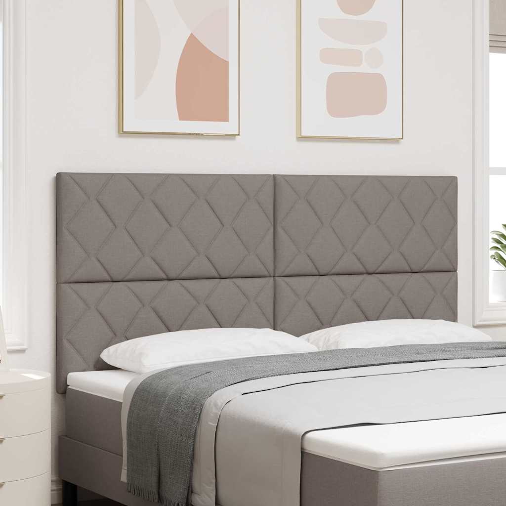 LED Hoofdbord Taupe 180 cm Stof