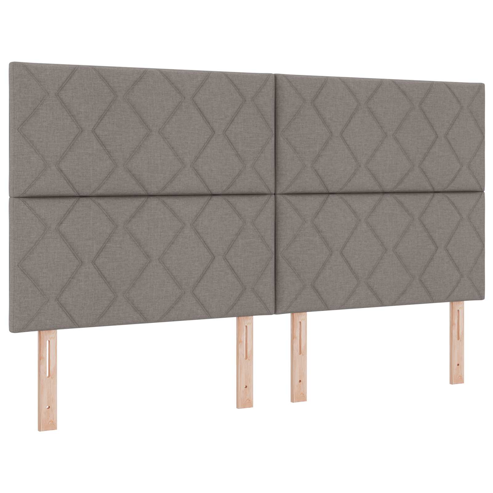 LED Hoofdbord Taupe 180 cm Stof – afbeelding 2